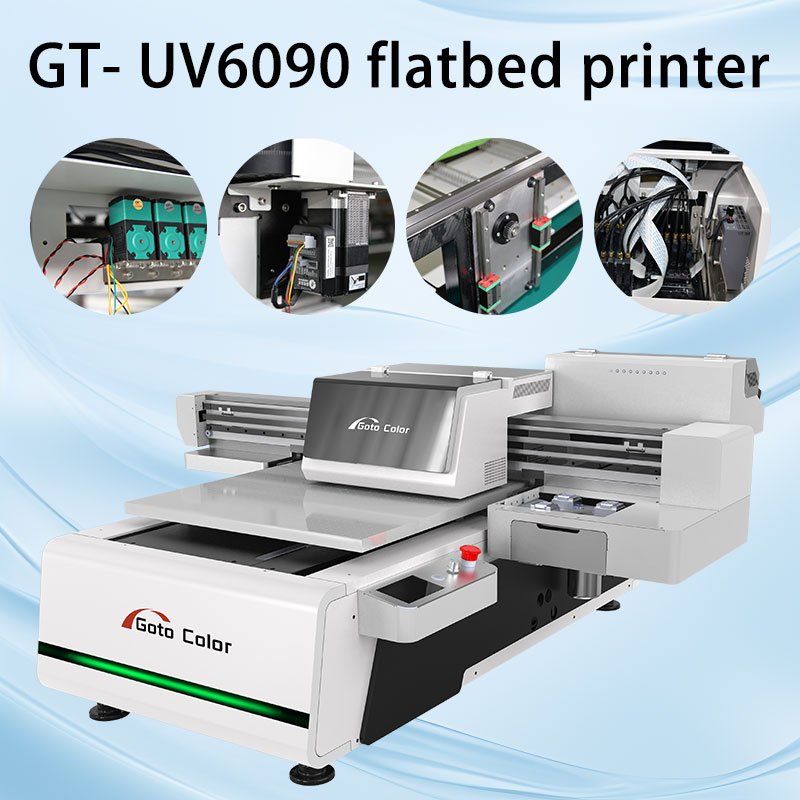 A1 6090 UV LED Digital Inkjet Multicolor Tube Printer Machine for Mug Bottle Phone Case ect.