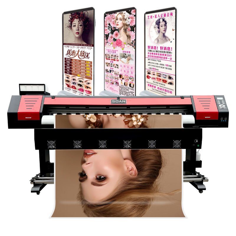 Soan Eco Solvent 2.5m Eco Solvent Printer 6 Colour XP600 I3200 1.8m XP600 I3200 Eco Solvent Outdoor Advertising Printer
