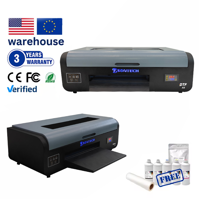 Suntech A3 DTF direct to film Printer Roll To Roll UV DTF Wrap Sticker Printer 30cm PET Film