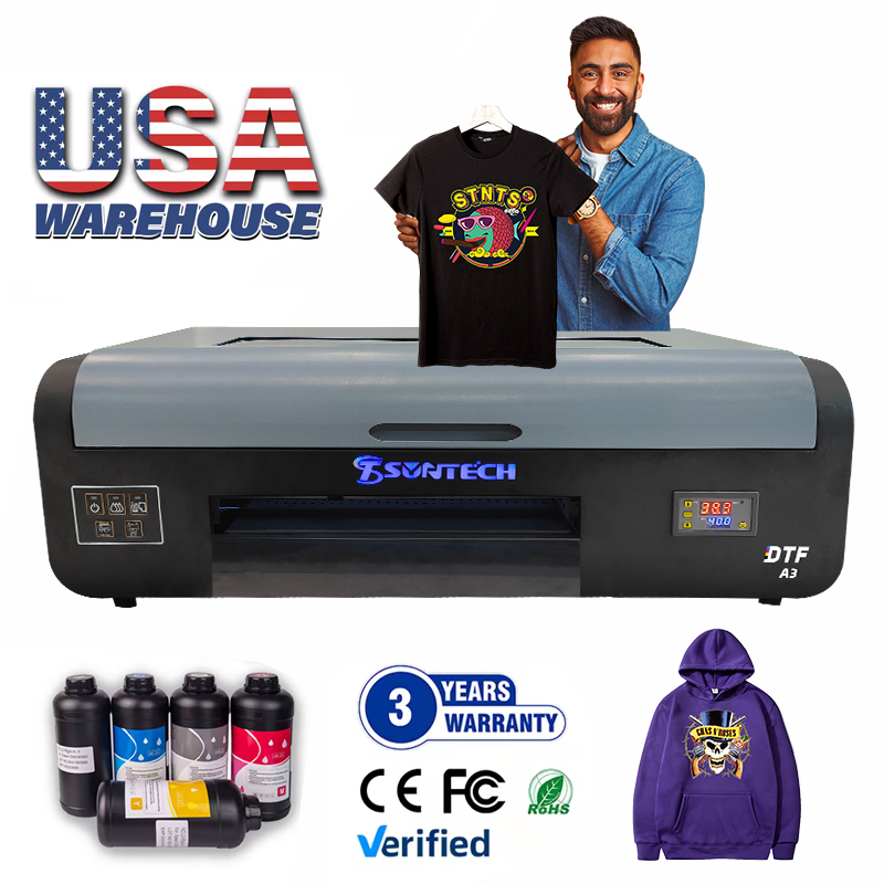 Suntech A3 DTF direct to film Printer Roll To Roll UV DTF Wrap Sticker Printer 30cm PET Film