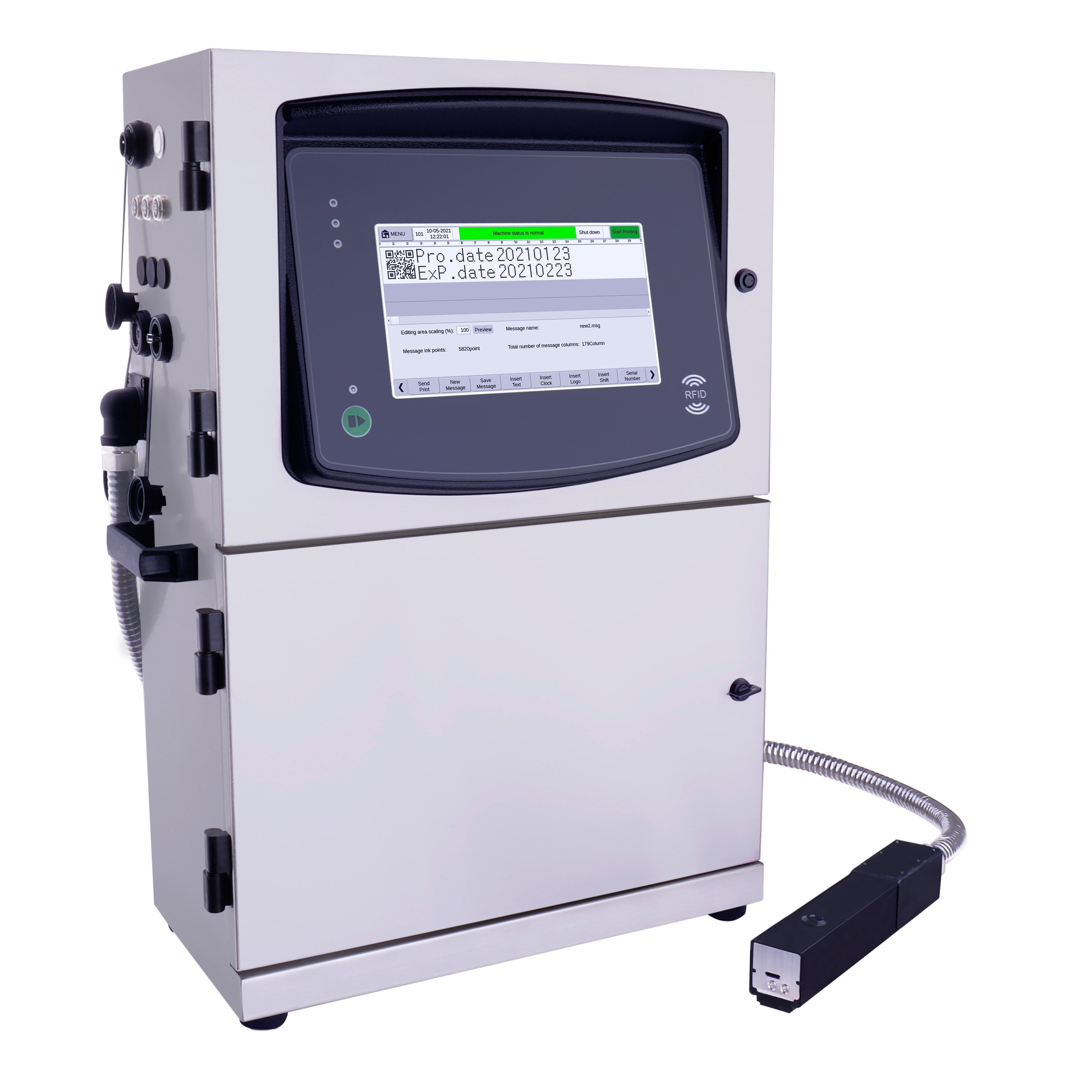 DOCOD OEM/ODM S400 plus Series abeling systems CIJ inkjet printer manufacturers for cable pipe