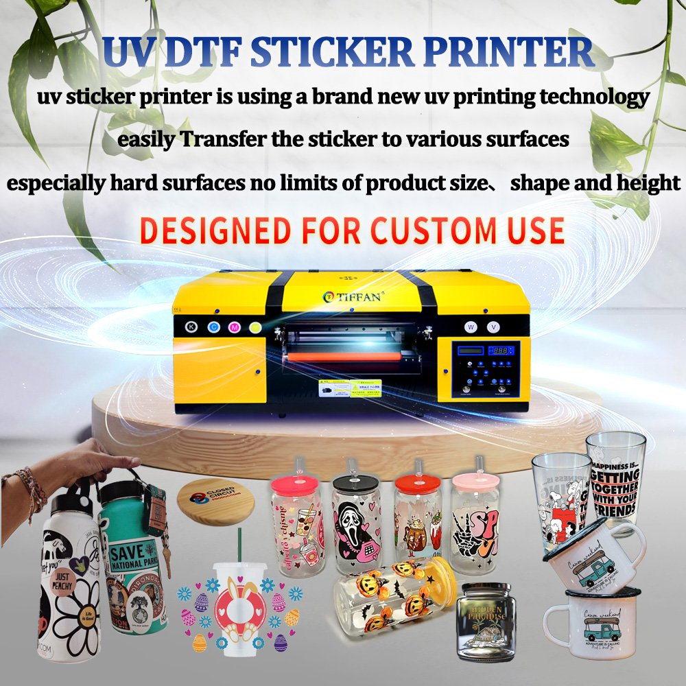 Easy To Operate impressora uv 12 inches A3 30cm 30 cm UV DTF Printer A1 Sticker UV Cylinder Printer Sticker Printer