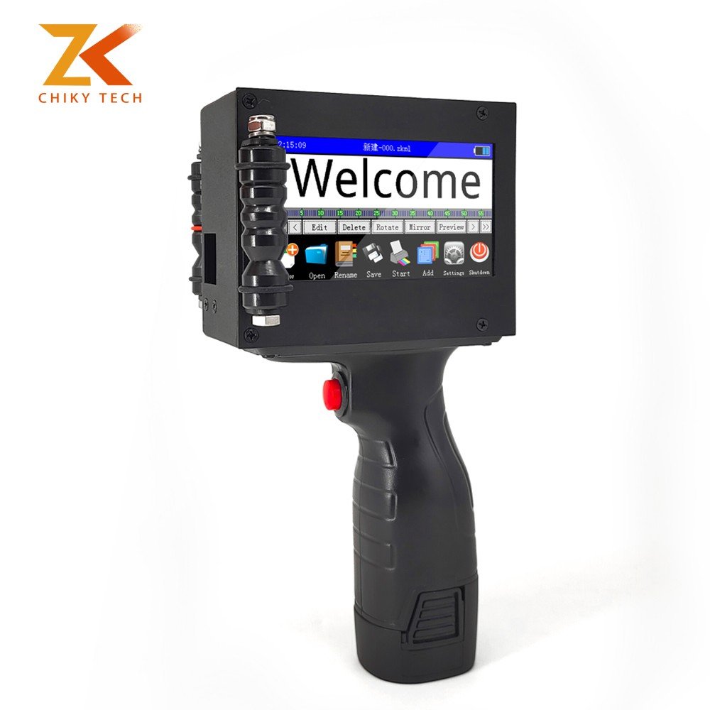 Durable Black Easy To Use High Definition Handheld Inkjet Handjet Printer Machine For Bottle Printing