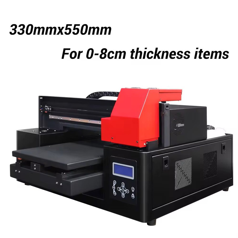 Refinecolor Sale A3 Size 5-Color LED Flatbed UV Inkjet Printer For Mobile Phone Case Printing UV Printer Small