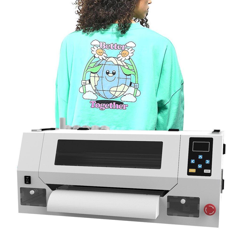 inkjet Product costume desktop DTF printer logo clothing single-head printer XP600 A3 30CM desktop Inkjet packaging printer