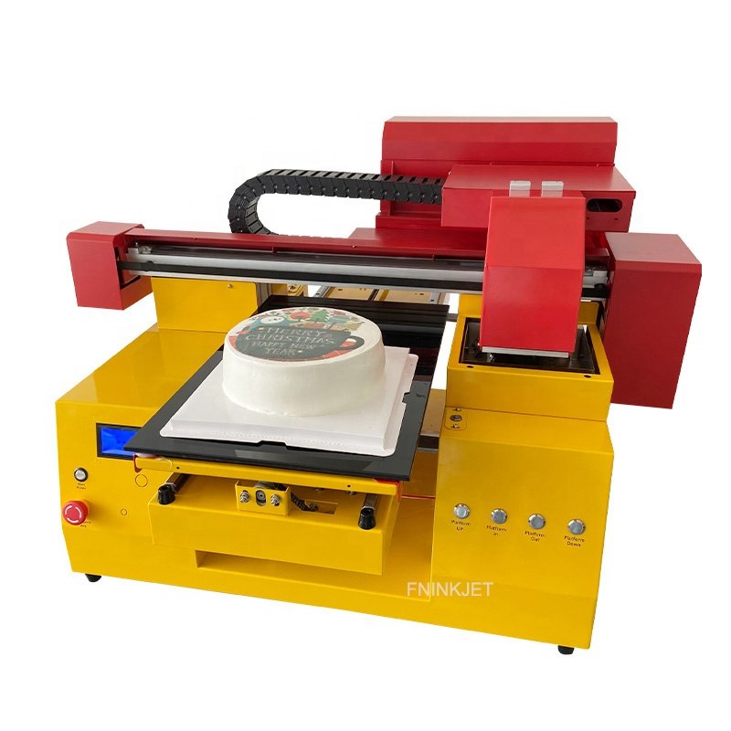 High Resolution 8-24 Pass CMYK Fast Speed Digital Foods Flatbed Cake Printer Edible Food Printing Machine