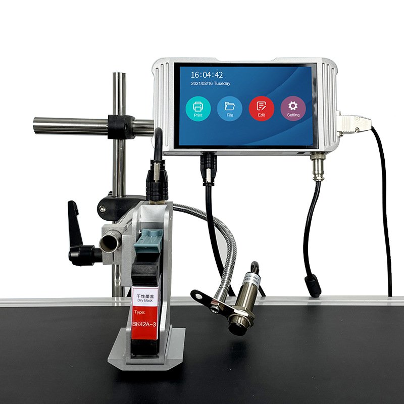 Cheap factory price 50.8mm online production line TIJ inkjet printer date logo bar qr batch coding package bottle printer