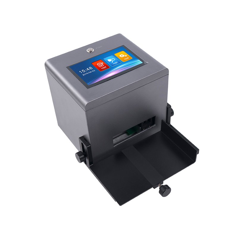 12.7mm Hands-free waterproof Portable Camber Arc bottle Packing box QR code batch number expire dates pitting machine