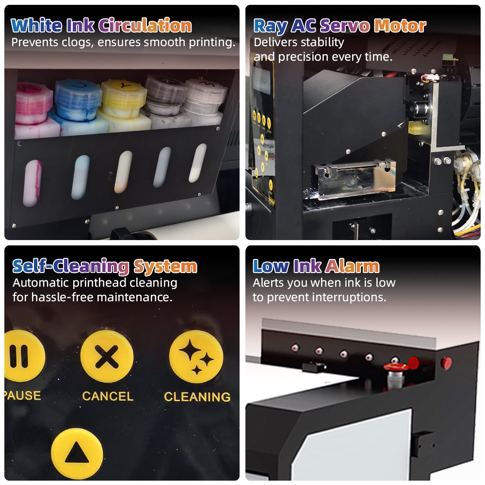 LEAF DTF Epson impresora small printer 2pcs i1600 Direct to Film Printer 30CM DTF Printer A3 heat transfer Printing