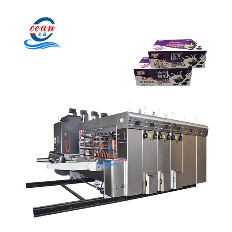 Inkjet printers corrugated pizza box carton printing slotting die cutting machine