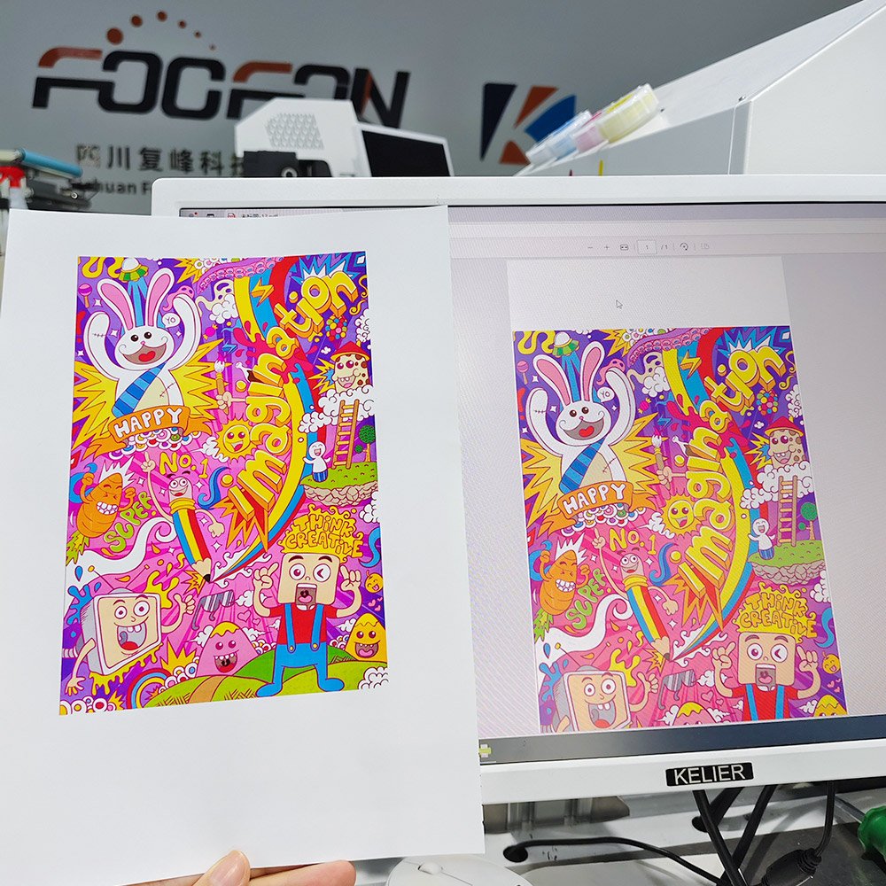 Foofon high quality single pass digital inkjet printer single pass printer for printing paper bags