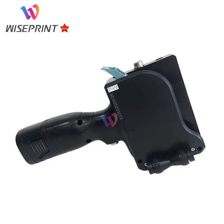 WISEPRINT TIJ Easy Carry Use Print Logo Numbers Code Small Portable Handheld Inkjet Printer