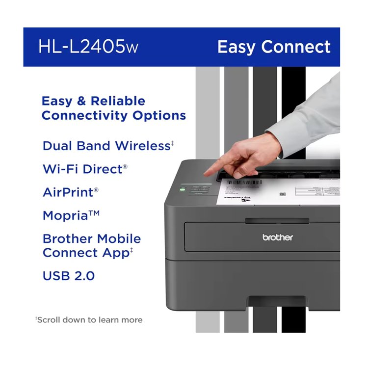 Excellent Product Quality China HL-L2405W Wireless Compact Monochrome Laser Home Use Printer With Mobile Printing