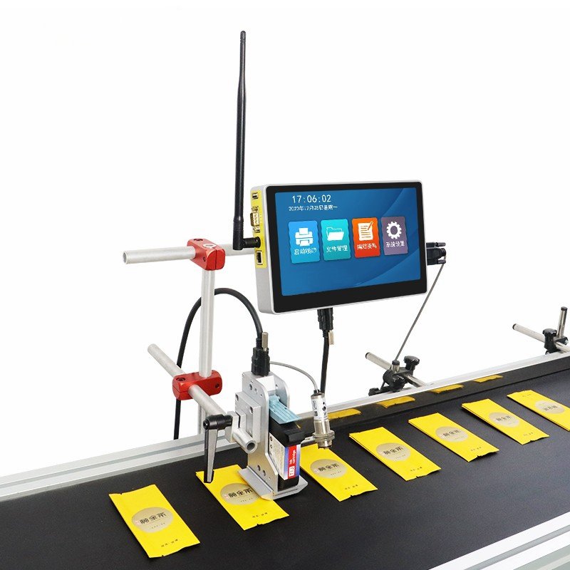 Beijing Marcespe M33 Cheap Industrial Online Automatic Batch Coding Machine Tij thermal Inkjet Printer With Conveyor 5 buyers