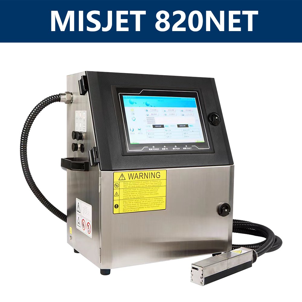 MISJET 9500 Series Continuous Inkjet Printer for Product or Package Expiration Date Coding