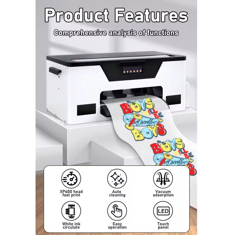 Hot Sale Pink Digital A3 DTF Printer XP600 Mylar 13 Inch Dtf Printer with Pink Oven for Any Textiles