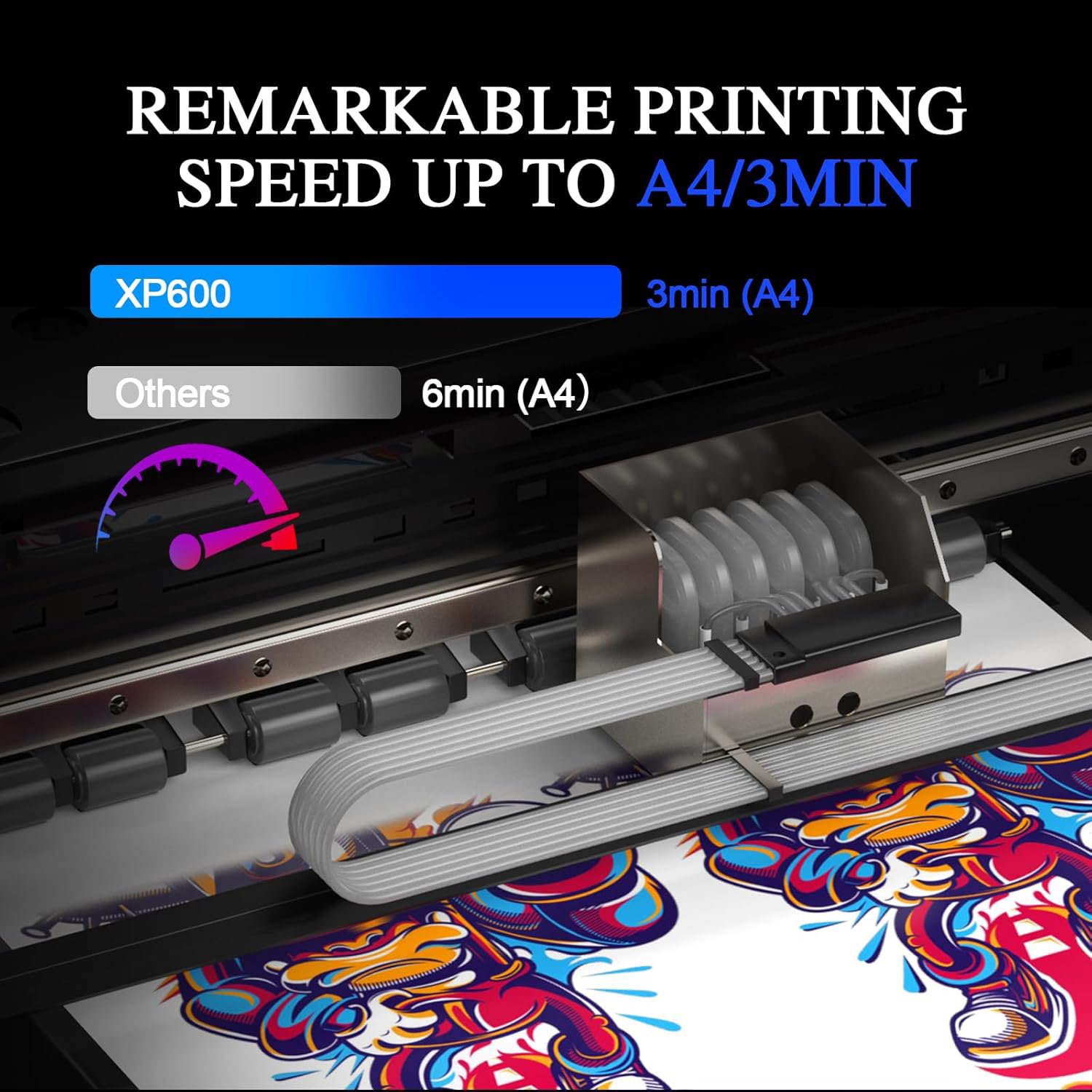 High speed dtf tshirt printer 30cm clothing dtf inkjet printer pet film industrial dtf printer a3