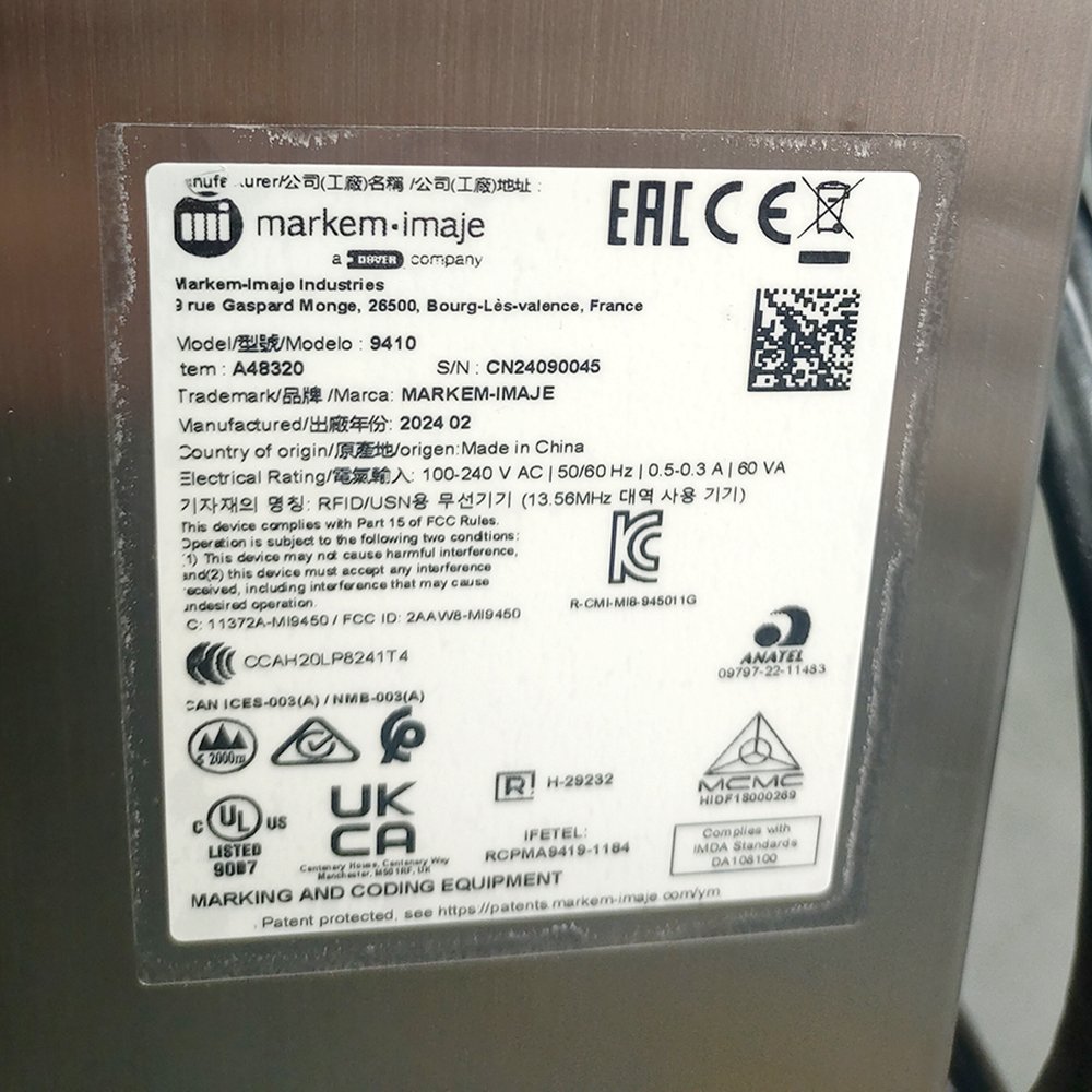 small character CIJ inkjet printer Original markem imaje 9410