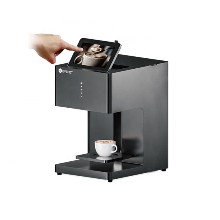 EVEBOT Popular WIFI-Enabled Selfie Coffee Printer With Edible Ink, Cappuccino/Latte/Mocha Full Color Inkjet Digital printer