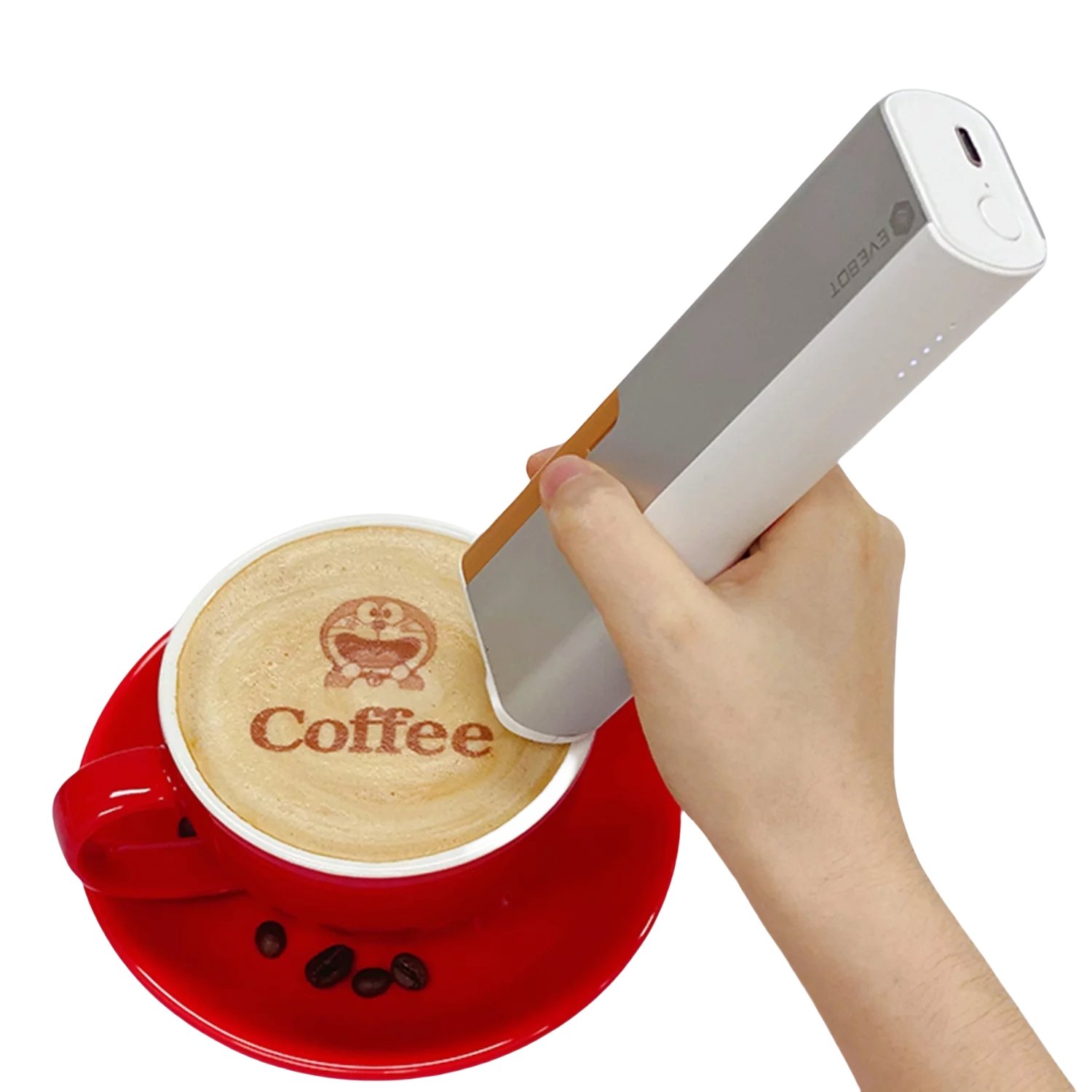 EVEBOT PrintPen Wifi Edible DIY Handheld Food Printer Egg Cake Cookies Bread Printer Coffee Printing Machine Inkjet Printer