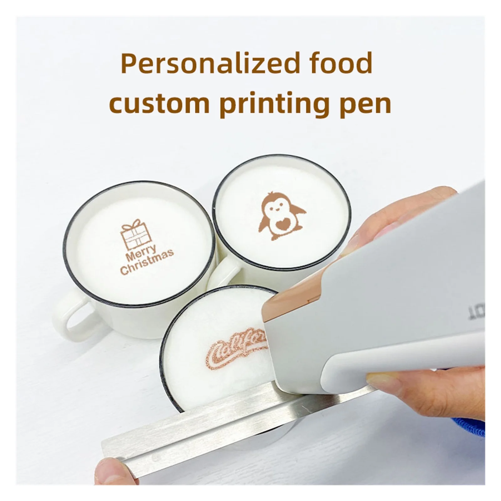 EVEBOT PrintPen Wifi Edible DIY Handheld Food Printer Egg Cake Cookies Bread Printer Coffee Printing Machine Inkjet Printer