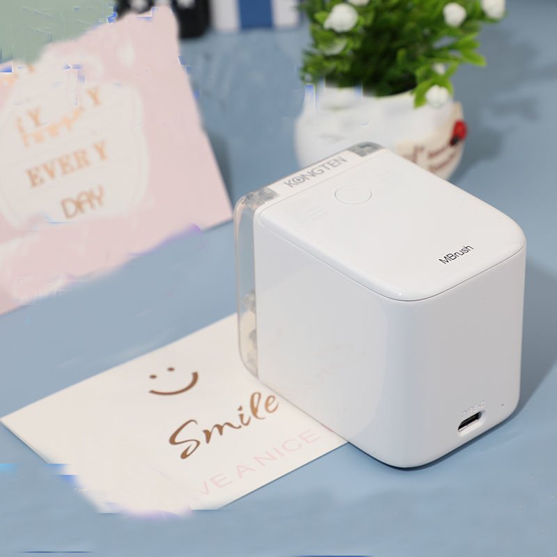 MBrush Wireless Wifi Printer Small Portable Color Printer For Mobile Phone Mini Inkjet Handheld Printers Food Printing Machine
