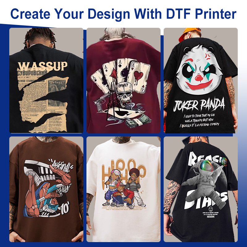 SHENLAN Factory 2024 digital printing machine automatic A2 A3 A4 30CM 60CM t shirt dtf clothes printer