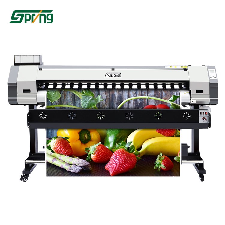 low price 1.6m/5ft 1.8m/ 6ft four color uv roll to roll fabric printer with single head XP600/DX5 printing machine