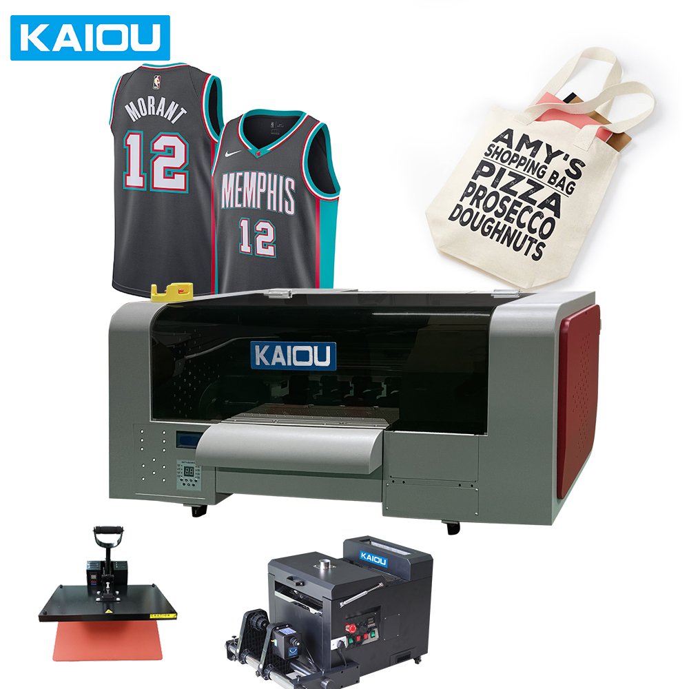 Multifunctional A3 Direct to Film Printers 30cm Pet Film 60cm CMYK Inks 110V Voltage for Cloth shop Industries