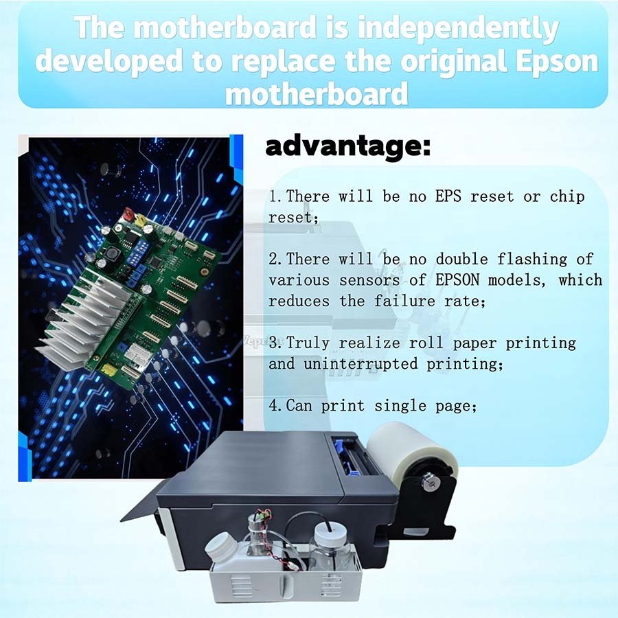 XP600 High Speed DTF Printing All-in-one Printer Machine 21cm Clothes Dtf Inkjet Printer PET Film Roll DTF Printer A4