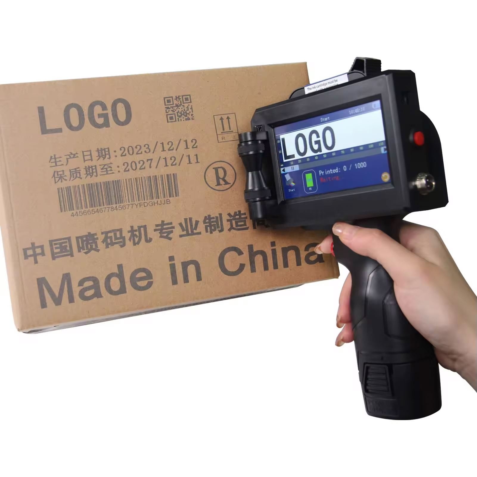 Mobile Inkjet Printer For Cartons Handheld PCB Printer Portable Industrial Printing System