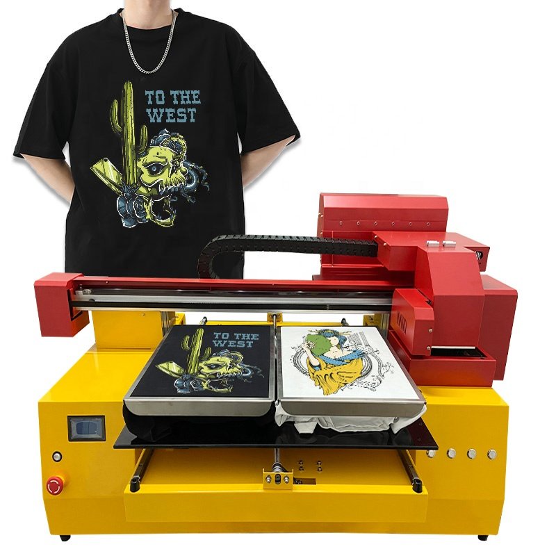 Updated Newest Fninkjet 2 Heads A3 Flat Bed T-Shirt Printer T Shirt Printing Machines A3 DTG Printer for T-Shirt