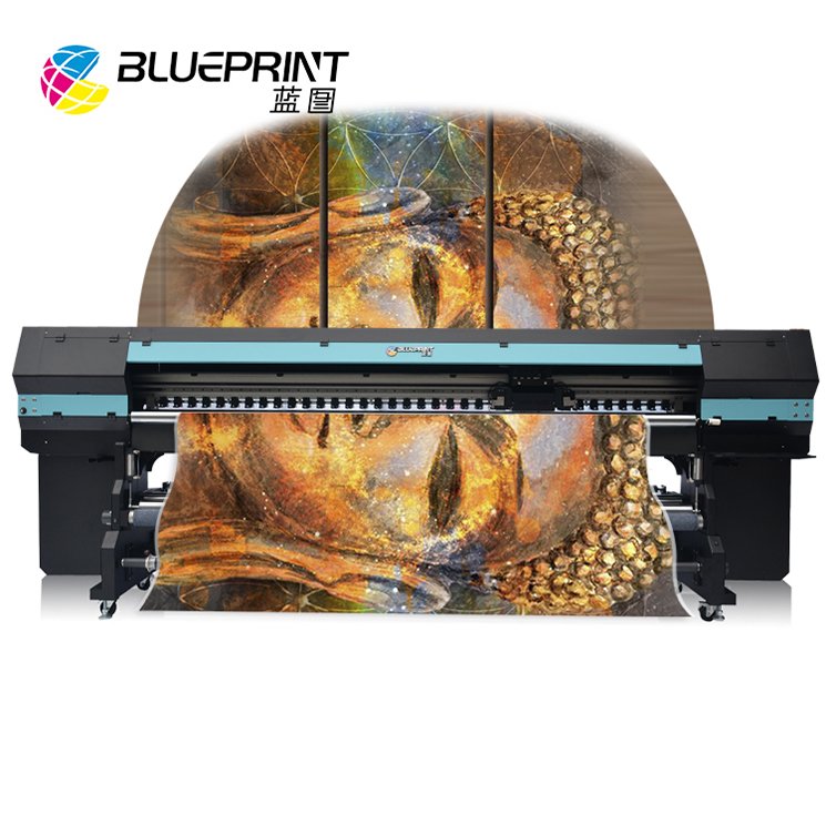 BLUEPRINT Uv Inkjet Printer Roll To Roll 3.2m Print Width Wallpaper for Artwork Printing 3d printer UV wall printer machine