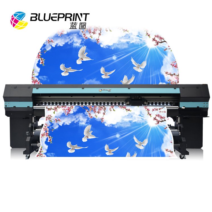 BLUEPRINT Uv Inkjet Printer Roll To Roll 3.2m Print Width Wallpaper for Artwork Printing 3d printer UV wall printer machine