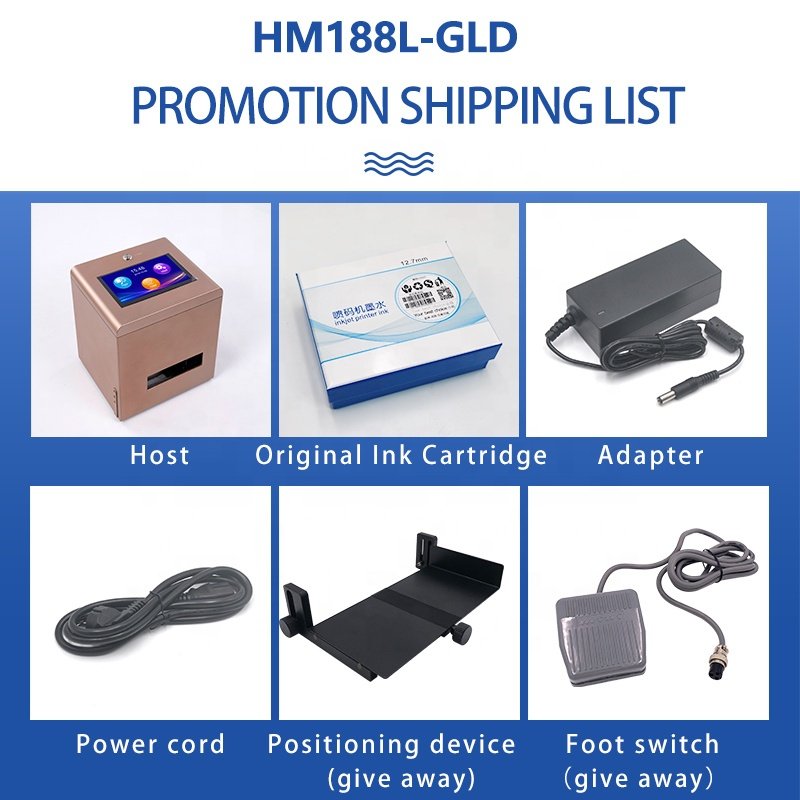 AOKDI Tij/ Cij Hp ink 5-inch touch screen Portable Low Cost Digital Data-coding Desktop Mini Inkjet Label Printer