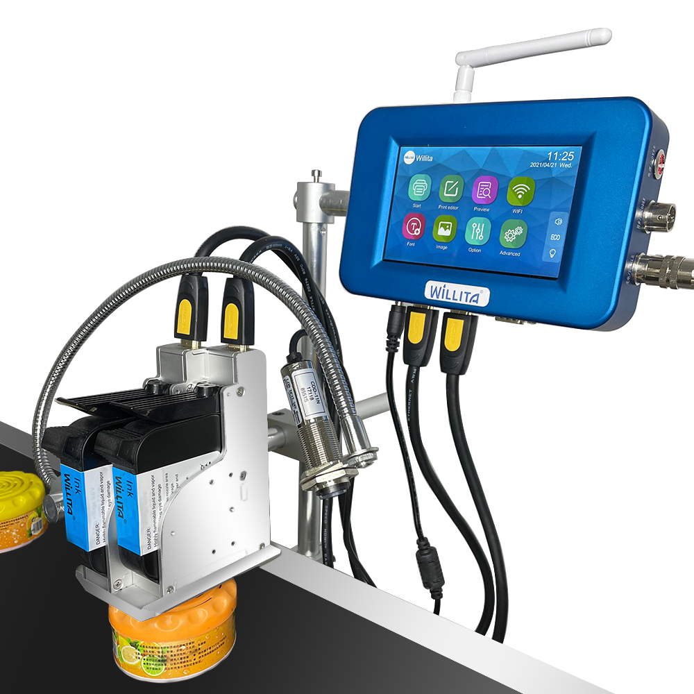 Online 25.4mm 50.8mm Thermal Inkjet Printer Continuous Inkjet Printer Tij Printer Ink Jet Coding Machine
