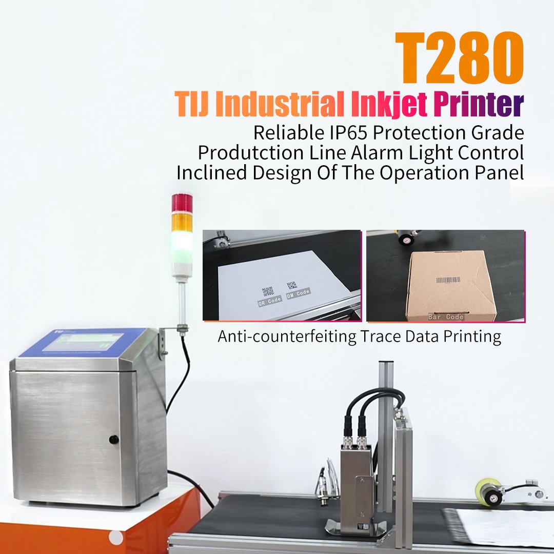 2024 DOCOD T280 Pro1 Online Inkjet printer encrypted version Thermal Inkjet Printer TIJ Coding machine with one head
