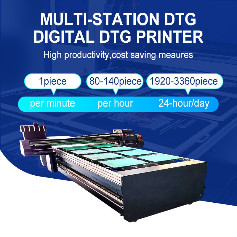 Direct Image Large Digital Inkjet Printers Tshirt Fabric Cloth Textile Tee Shirt Printing Machine For Garment