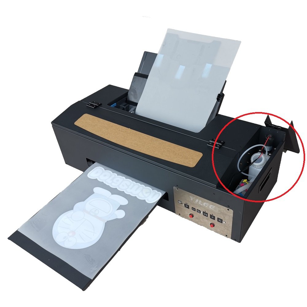 Digital Heat Press Printing Machine DTF Printer with Powder Shaker DTF Tshirt Printing Machine L1800 DX5 Print Head 30cm CE A3