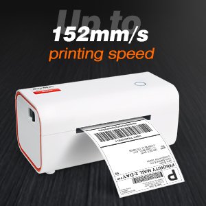BT Blue tooth Thermal Label Printer 4X6 Wireless Shipping Label Printer 110mm Barcode Printer for Retail
