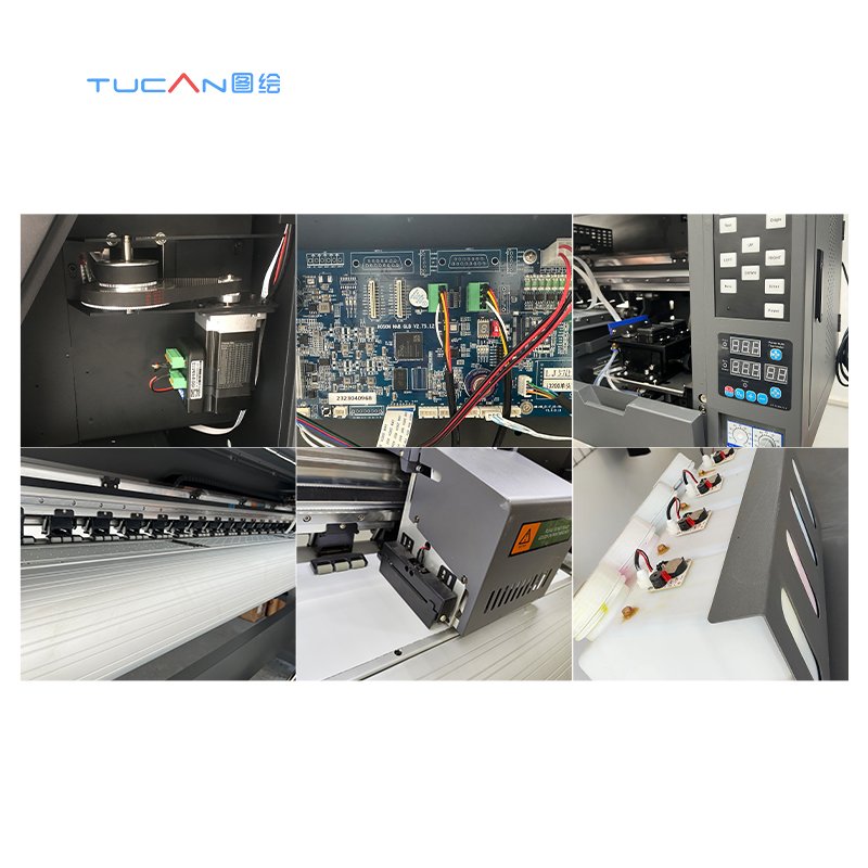 1.6m 1.8m Multifunctional industrial digital large format printer uv dtf eco solvent printer sticker paper inkjet printer