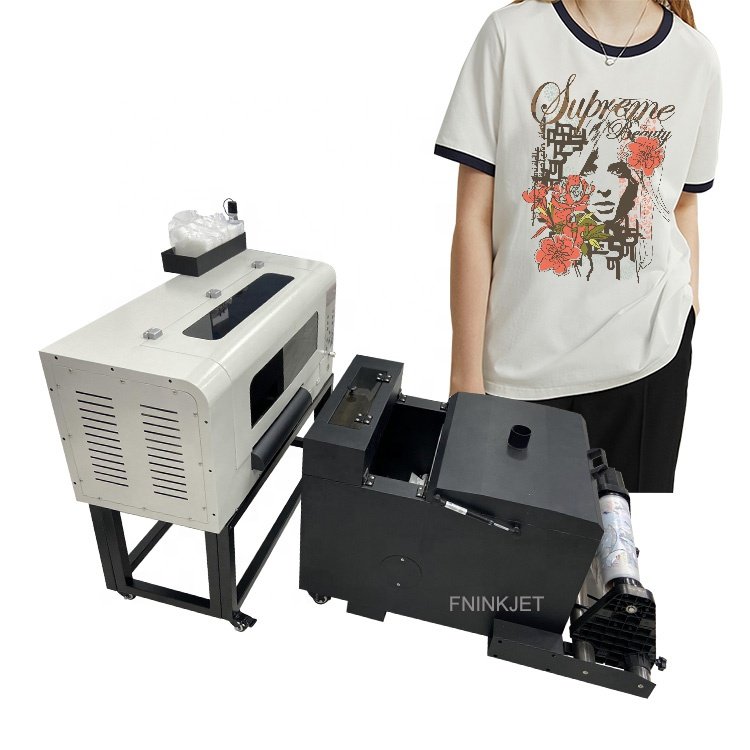 T-shirt Printer Newest Design Double Head DTF Printer XP600 Roll to Roll A3 DTF Printer With Shaker and Dryer