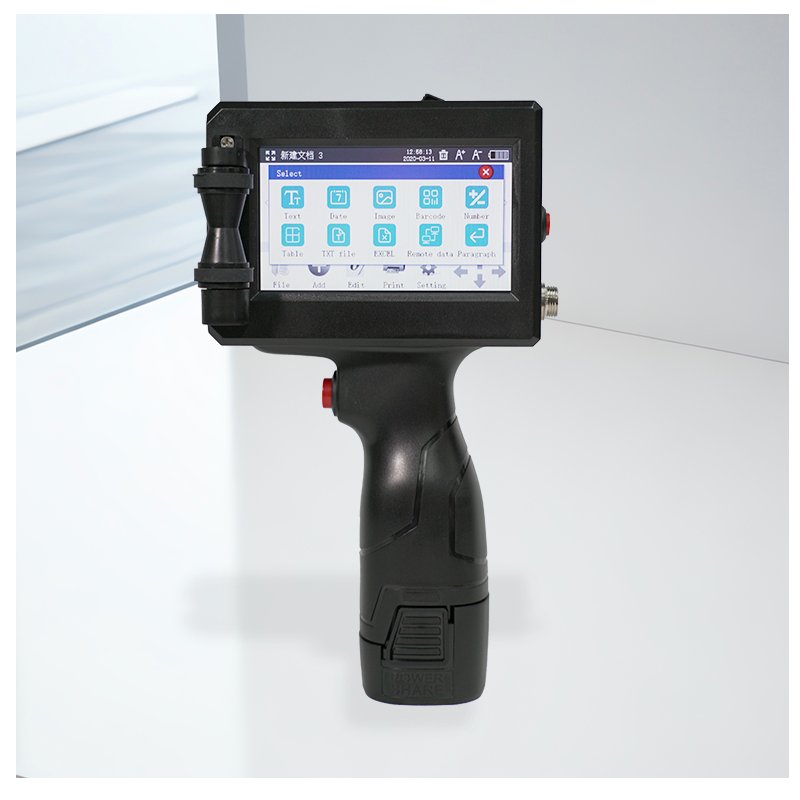 Wholesale High Productivity Potable 12.7mm Label Thermal Inkjet Printer with BT Control Expiry Date Logo Handheld Inkjet Printer