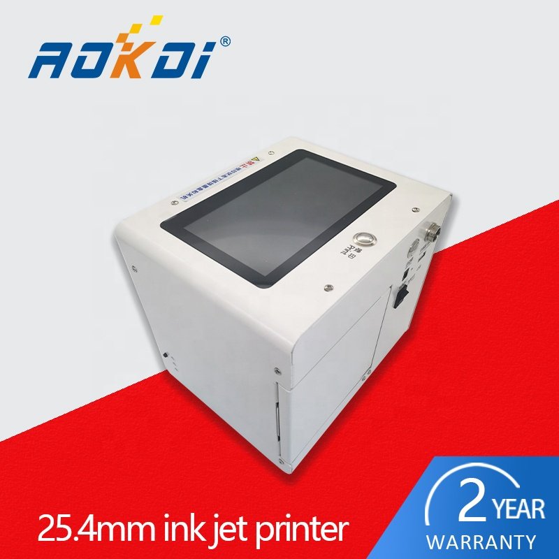 25.4mm Print Size mini Expiry Date Printing Machine Tij 2.5 Inkjet Code Printer For Plastic Pouch Beverage Bottle Cans