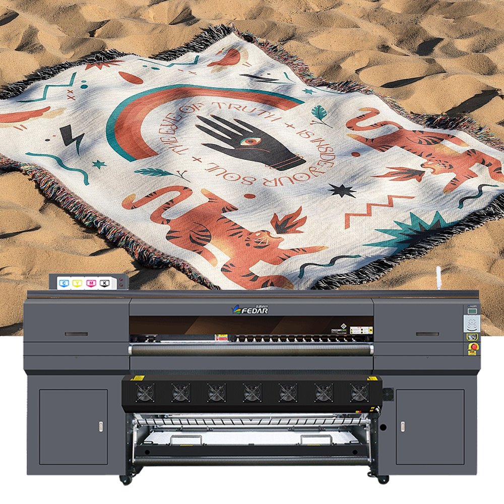 High-Speed i3200 Print Head Roll to Roll Inkjet Sublimation Printer Easy Operate Vibrant Prints Clothes Home Use 1-Year Warranty