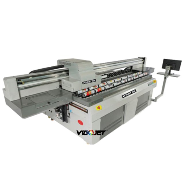 Vigojet high speed 360 Circular Inkjet UV Printer Rotary Cylindrical Bottle Printer Digital Printing