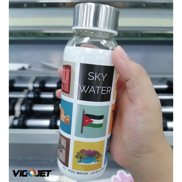 Vigojet high speed 360 Circular Inkjet UV Printer Rotary Cylindrical Bottle Printer Digital Printing