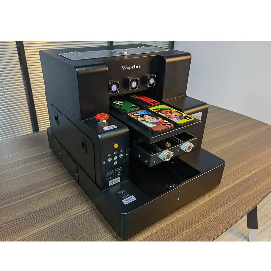 WEPRINT Multifunction LED Flatbed UV Printer A4 UV Printer For Pen Phone Case