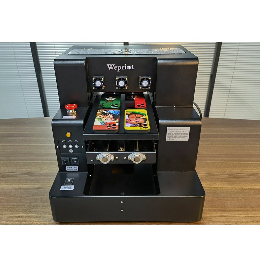 WEPRINT Multifunction LED Flatbed UV Printer A4 UV Printer For Pen Phone Case