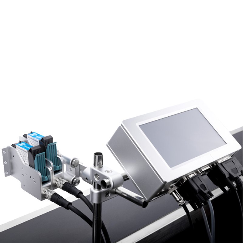 High Performance Online Inkjet Printing Machine Double Printing Head Thermal Inkjet Printer For Bar Code /QR Code